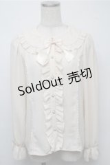 axes femme kawaii / ローズレースブラウス  ベージュ S-25-07-14-035-AX-BL-HR-ZS