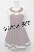 LIZ LISA / チェックワンピース  ワイン S-25-07-14-054-LO-OP-AS-ZS