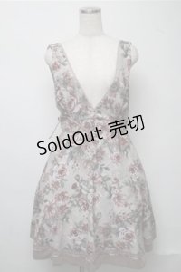 axes femme / アンティーク柄ジャンドレ  ベージュ S-25-07-14-055-AX-OP-HR-ZS