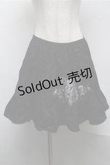 PUTUMAYO / ロゴプリントバックティアードスカート  黒 S-25-07-14-065-PT-SK-HR-ZS