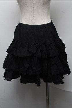 画像2: PUTUMAYO / ロゴプリントバックティアードスカート  黒 S-25-07-14-065-PT-SK-HR-ZS