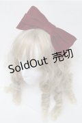 Moi-meme-Moitie / 別珍リボンカチューシャ  ワイン S-25-07-14-007-MO-AC-AS-ZS