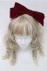 画像2: Moi-meme-Moitie / 別珍リボンカチューシャ  ワイン S-25-07-14-007-MO-AC-AS-ZS (2)