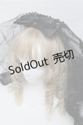 GOTH / ベール付きリボンコーム  黒 S-25-07-14-008-GO-AC-AS-ZS