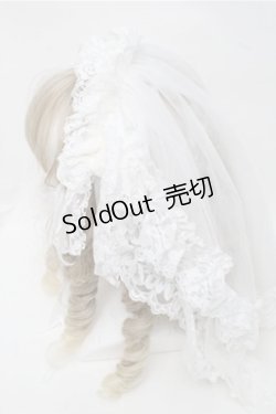 画像2: MR / ベールヘッドドレス  白 S-25-07-14-009-GO-AC-AS-ZS