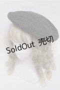 axes femme POETIQUE / チェック柄ベレー帽  カーキ S-25-07-14-013-AX-AC-HR-ZS