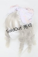 BABY,THE STARS SHINE BRIGHT / Soiree Au Chat Noir柄カチューシャ  ラベンダー S-25-07-14-016-BA-JA-HR-ZS