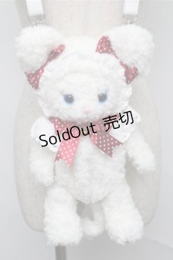 画像1: BABY,THE STARS SHINE BRIGHT / ねこくみゃポシェット  白ｘ赤 S-25-07-14-018-BA-BG-AS-ZS