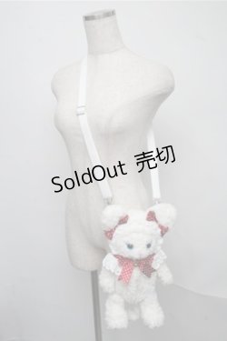 画像3: BABY,THE STARS SHINE BRIGHT / ねこくみゃポシェット  白ｘ赤 S-25-07-14-018-BA-BG-AS-ZS
