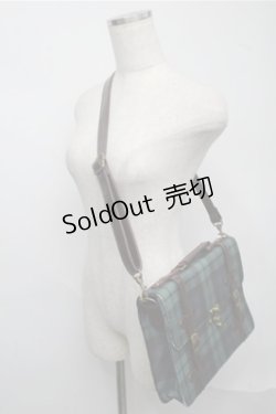 画像3: Fi.n.t / トランク風ミニサッチェルバッグ  グリーンｘ紺 S-25-07-14-020-CA-BG-AS-ZS