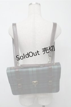 画像4: Fi.n.t / トランク風ミニサッチェルバッグ  グリーンｘ紺 S-25-07-14-020-CA-BG-AS-ZS