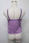 画像2: Candy Stripper / FLOWER BEAR GINGHAM CAMISOLE  紫 S-25-07-14-021-PU-TO-AS-ZT077 (2)