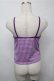 画像2: Candy Stripper / FLOWER BEAR GINGHAM CAMISOLE  紫 S-25-07-14-021-PU-TO-AS-ZS (2)