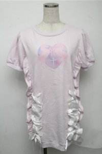 Swankiss / ユニコーンプリントスウェットワンピース  ピンク S-25-07-14-033-CA-OP-AS-ZS