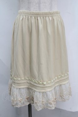 画像1: axes femme / 起毛レースペチスカート  キナリ S-25-07-16-050-AX-SK-HR-ZS