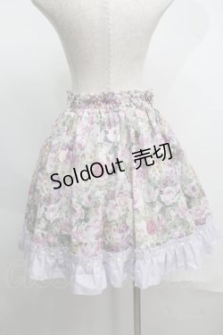 画像2: axes femme / ローズプリントシフォンスカート  ラベンダー S-25-07-16-054-AX-SK-HR-ZS