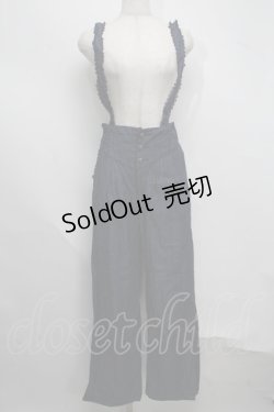 画像1: axes femme / サス付きパンツ  ブルー S-25-07-16-057-AX-PA-HR-ZS