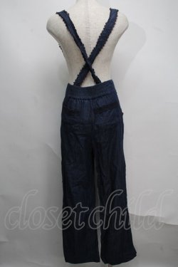 画像2: axes femme / サス付きパンツ  ブルー S-25-07-16-057-AX-PA-HR-ZS