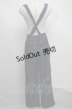 画像2: axes femme / サス付きパンツ  ブルー S-25-07-16-057-AX-PA-HR-ZS
