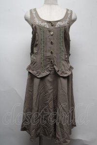 axes femme / ベスト風サロペット  カーキ S-25-07-16-012-AX-OP-HR-ZS