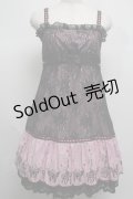 HONEY / 蝶プリントストライプワンピース  ピンク S-25-07-16-022-HN-OP-AS-ZS
