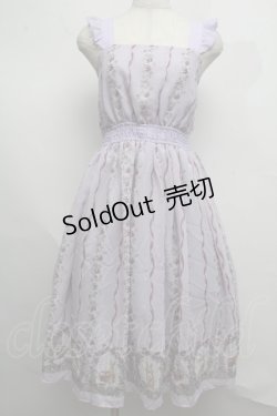 画像1: axes femme POETIQUE / ラビット苺柄ワンピース  ラベンダー S-25-07-16-034-AX-OP-HR-ZS