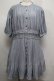 画像1: axes femme / ウエストレースプリーツシャツ  サックス S-25-07-16-037-AX-BL-HR-ZS (1)