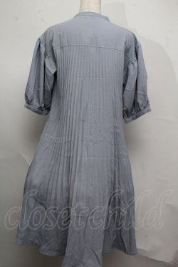 画像2: axes femme / ウエストレースプリーツシャツ  サックス S-25-07-16-037-AX-BL-HR-ZS