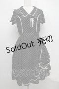 axes femme / アシメデザインワンピース  黒 S-25-07-16-045-AX-OP-HR-ZS