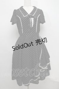 axes femme / アシメデザインワンピース  黒 S-25-07-16-045-AX-OP-HR-ZS