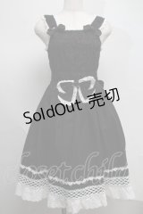 BABY,THE STARS SHINE BRIGHT / シャーリングプリンセスジャンパースカート  黒ｘ白 S-25-07-16-047-BA-OP-AS-ZS