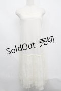 axes femme / レース使いペチワンピース  キナリ S-25-07-17-045-AX-OP-HR-ZS