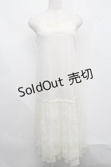 axes femme / レース使いペチワンピース  キナリ S-25-07-17-045-AX-OP-HR-ZS