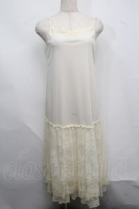 axes femme / レース使いペチワンピース  キナリ S-25-07-17-045-AX-OP-HR-ZS
