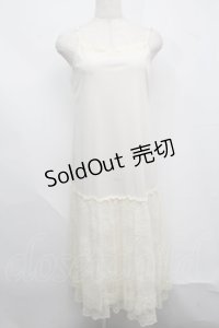 axes femme / レース使いペチワンピース  キナリ S-25-07-17-045-AX-OP-HR-ZS