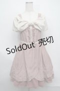 axes femme / ビッグリボンデザインワンピース  ピンク S-25-07-17-046-AX-OP-HR-ZS