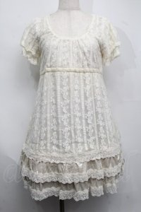 axes femme / 総レースビスチェ風プルオーバー  キナリ S-25-07-17-052-AX-TO-HR-ZS
