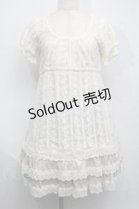 axes femme / 総レースビスチェ風プルオーバー  キナリ S-25-07-17-052-AX-TO-HR-ZS