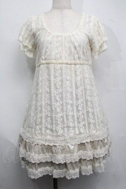 画像1: axes femme / 総レースビスチェ風プルオーバー  キナリ S-25-07-17-052-AX-TO-HR-ZS