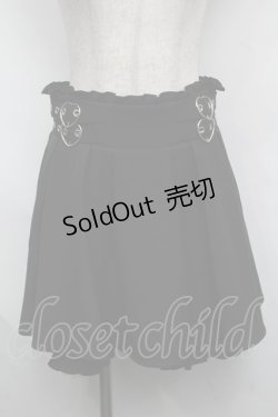 画像1: MA*RS / ハートバックルキュロット  黒 S-25-07-17-060-EL-PA-HR-ZS