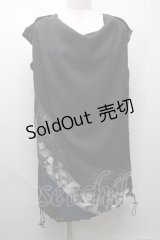Qutie Frash / ボタン付きマルチストール  黒 S-25-07-17-004-QU-ZA-AS-ZS