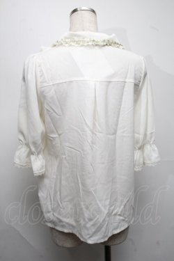 画像2: axes femme POETIQUE / 薔薇モチーフ付ブラウス  オフ S-25-07-17-006-AX-BL-HR-ZS