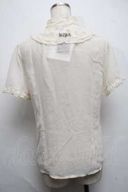 画像2: axes femme / W切り替えスタンドブラウス  キナリ S-25-07-17-018-AX-BL-HR-ZS