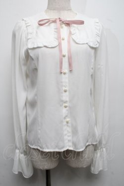画像1: Ank Rouge / セーラーブラウス  白 S-25-07-17-021-CA-BL-AS-ZS