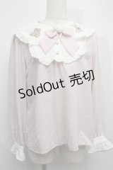 Amavel / FLUFFY YUMMY SOUVENIRブラウス  ピンク S-25-07-17-024-CA-BL-AS-ZS