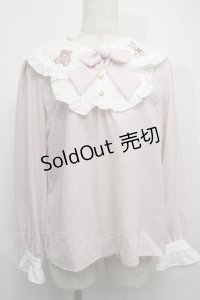 Amavel / FLUFFY YUMMY SOUVENIRブラウス  ピンク S-25-07-17-024-CA-BL-AS-ZS