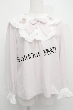 画像1: Amavel / FLUFFY YUMMY SOUVENIRブラウス  ピンク S-25-07-17-024-CA-BL-AS-ZS