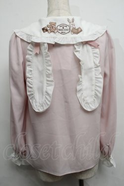 画像2: Amavel / FLUFFY YUMMY SOUVENIRブラウス  ピンク S-25-07-17-024-CA-BL-AS-ZS