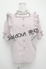 Rojita / ハートバックルシアードットブラウス  ピンク S-25-07-17-026-LO-BL-HR-ZS