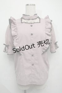 Rojita / ハートバックルシアードットブラウス  ピンク S-25-07-17-026-LO-BL-HR-ZS